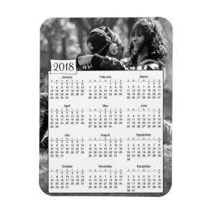 2018 Kalenderns Personlig Romantic Photo Magnet