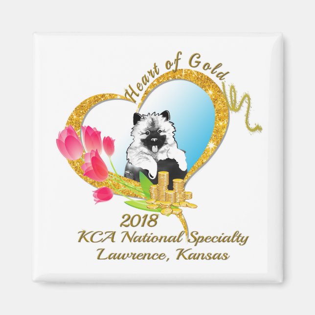 2018 KCA National magnent med logotyp Magnet (Framsidan)