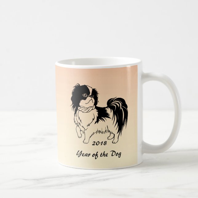 2018 Kinas nya år Hund Kaffemugg (Höger)