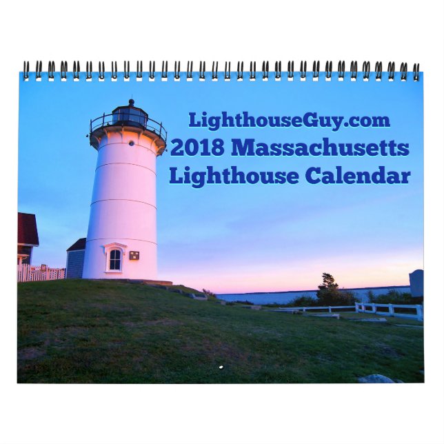 2018 Massachusetts Lighthouse Calendar Kalender (Omslag)