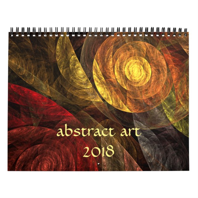 2018 Modern Abstrakt Konst Kalender (Omslag)