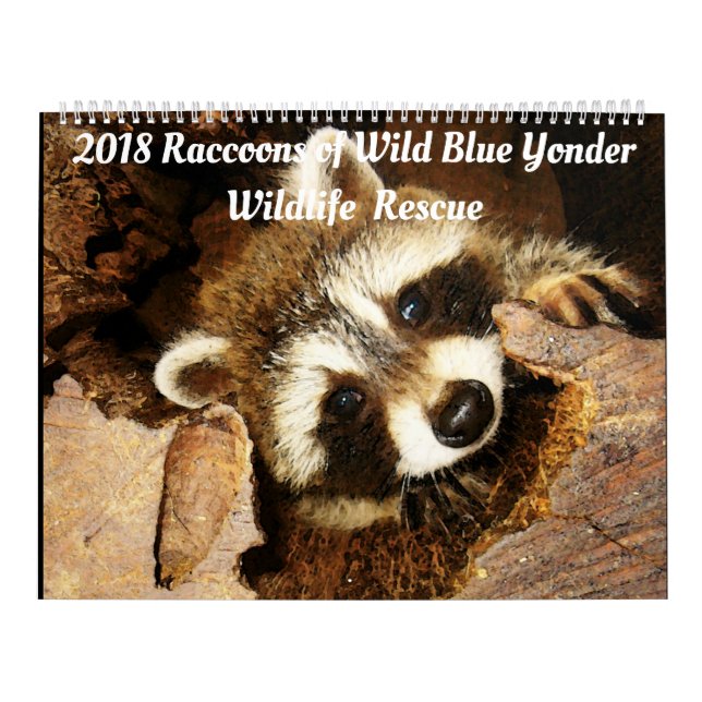 2018 Rasioner av Vild Blue Yonder Wildlife Rädding Kalender (Omslag)