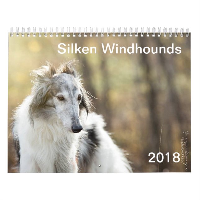 2018 Silken Windhounds (head shots) Kalender (Omslag)