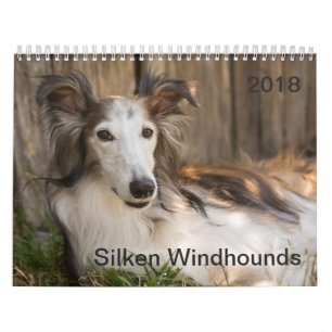 2018 Silken Windhounds (Reclining) Kalender