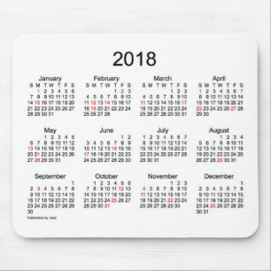 2018 svartvita helgdagkalender vid Janz Musmatta