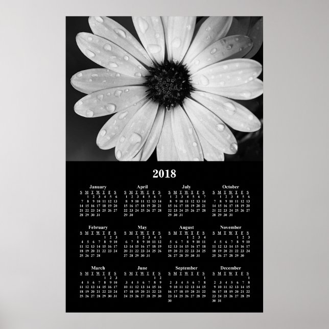 2018 Väggkalender Afrikansk Margareta Affisch (Framsidan)