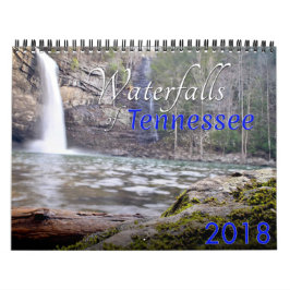 2018 vattenfall av den Tennessee kalendern Kalender
