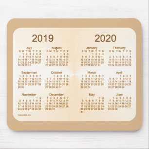 2019-2020 kalender för skolårsolsolbränna vid J Musmatta