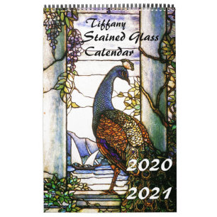2019 2020 Tiffany Stached Glass Nature Kalender