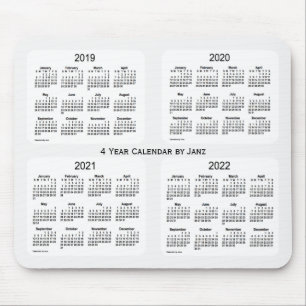 2019-2022 års vitrysskalender från Janz Musmatta