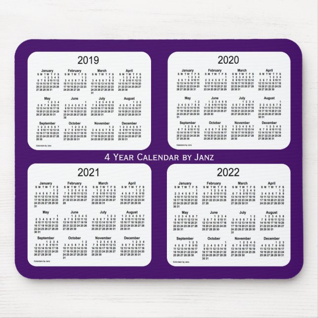 2019-2022 Lila 4 års kalender av Janz Musmatta (Framsidan)