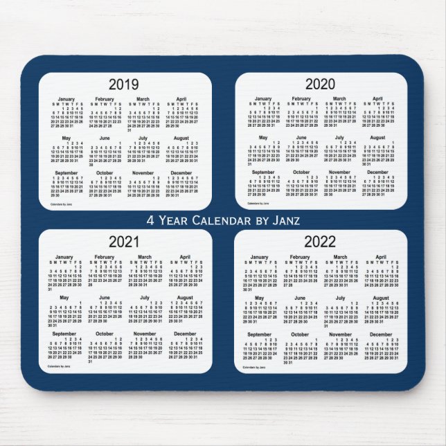 2019-2022 Polisboxens blå 4-årskalender från Janz Musmatta (Framsidan)