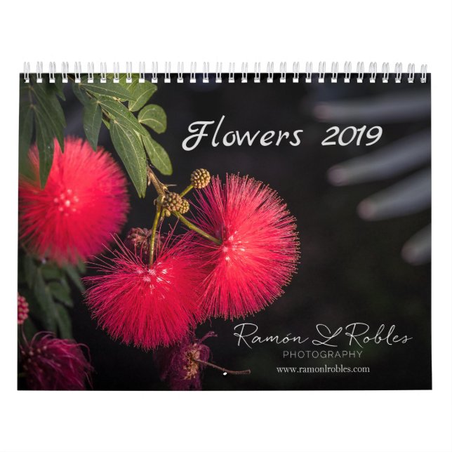 2019 års blomskalender kalender (Omslag)