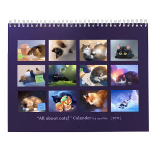 2019 års kalender - Allt om katter!