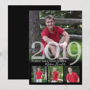 2019 års ledande minnesmärken med fyra foto Studen Inbjudningar