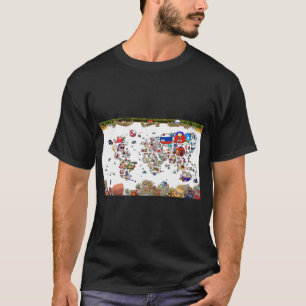 2019 års världskarta över landslag t shirt