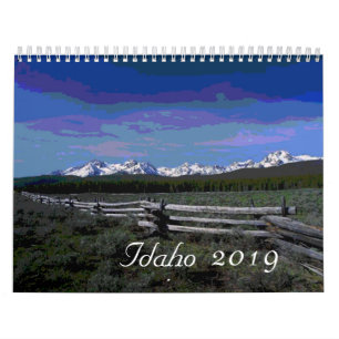2019 Artistic Idaho Scenic Kalender