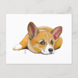 2019 Corgi Postcard Meddelande Vykort