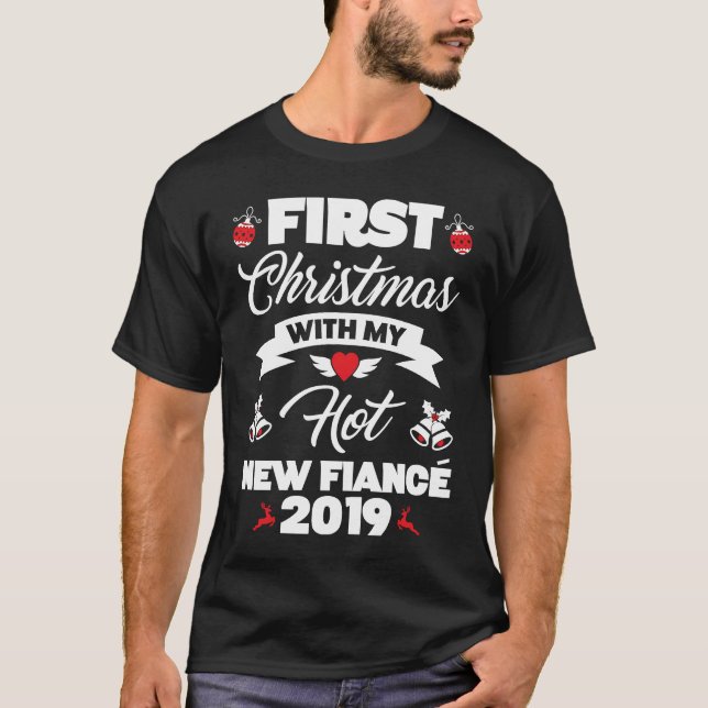 2019 Couple Idea First Christmas With My Hot New F T Shirt (Framsida)