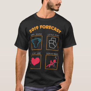 2019 förutse den nya mammapappan som förväntar t shirt
