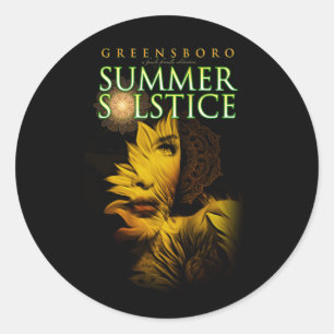2019 Greensboro Summer Solstice Festival Souvenir Runt Klistermärke