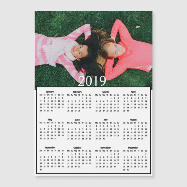 2019 Kalender Barns fotomagnet (Framsida)