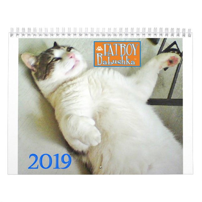 2019 KALENDER FÖR FATBOY BABUSHKA (Omslag)