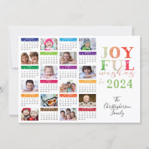 2019 Kalender Fotosammanställning Högtidlig Hälsni Julkort