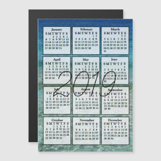 2019 Kalender Magnet Blue Vatten