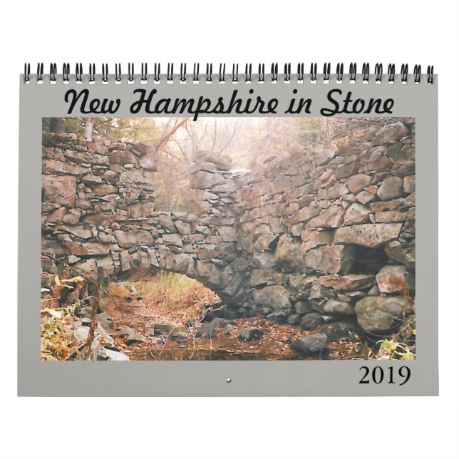 2019 Kalender "New Hampshire in Stone" (Omslag)