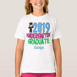 2019 Kindergarten Student Girl Anpassningsbar Stud T Shirt