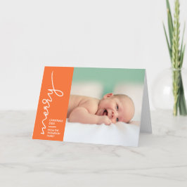 2019 Nyfödd bebis God jul-skript Helgkort