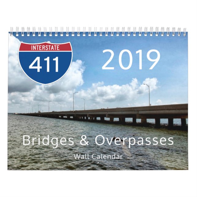 2019 överbryggar & Overpasseskalendern Kalender (Omslag)