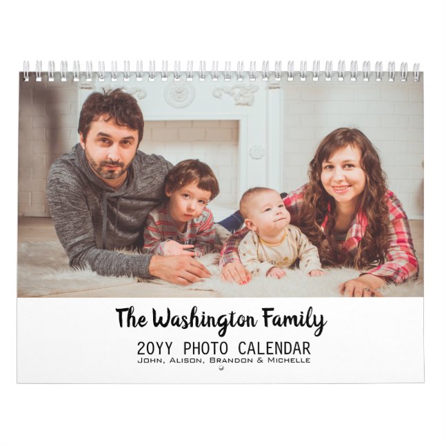 2019 Personlig Modern Family Photo Collage Kalender (Omslag)