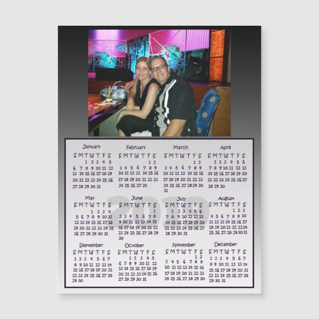 2019 Personlig Photo Mini Magnet Calendars (Framsida)