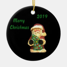 2019 SANTA MED TRÄD CHRISTMAS COLLECTOR ORNAMENT