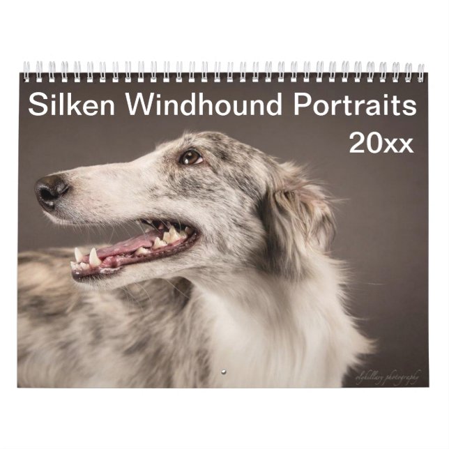 2019 Silken Windhounds Porträtt Kalender (Omslag)