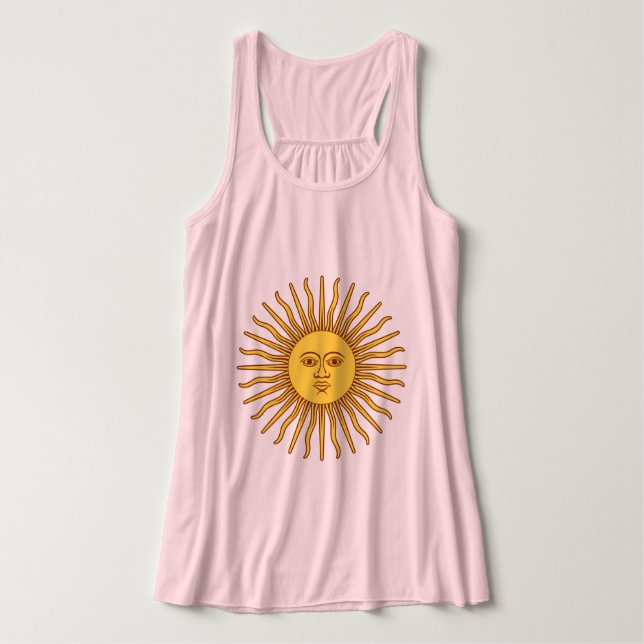 2019 Sommaren Sol Roligt Shirt Linne Med Racerback (Design framsida)