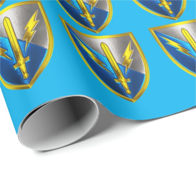 201:a expeditionära militärunderrättelsebrigaden presentpapper (Rullad Hörn)