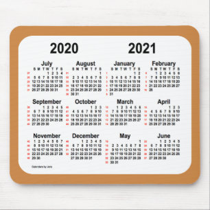 2020-2021 52 vecka kalender vid Janz Peru guld Musmatta