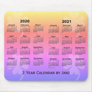 2020-2021 Regnbåge Klöver 2-årskalender av Janz Musmatta