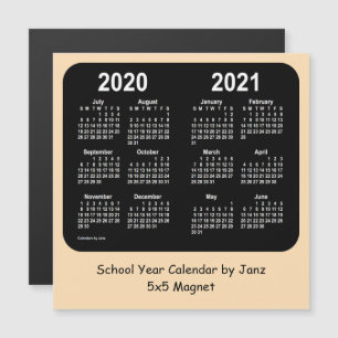 2020-2021 skolårskalender av Janz Wheat Neon