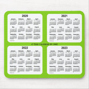 2020-2023 Gult Grönt 4 års kalender från Janz Musmatta