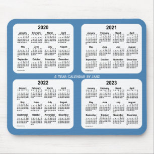 2020-2023 Stålblå 4-årskalender av Janz Musmatta