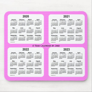 2020-2023 Violet 4 Year Calendar by Janz Musmatta