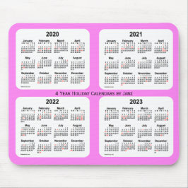 2020-2023 Violet 4 Year Helgdag Calendar av Janz Musmatta