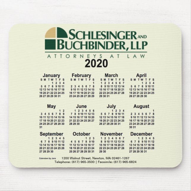 2020-Anpassningsbarnas kalender av Janz Mouse Pad Musmatta (Framsidan)