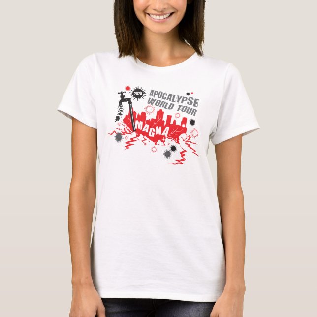 2020 Apokalypse World Tour Magna Utah T Shirt (Framsida)