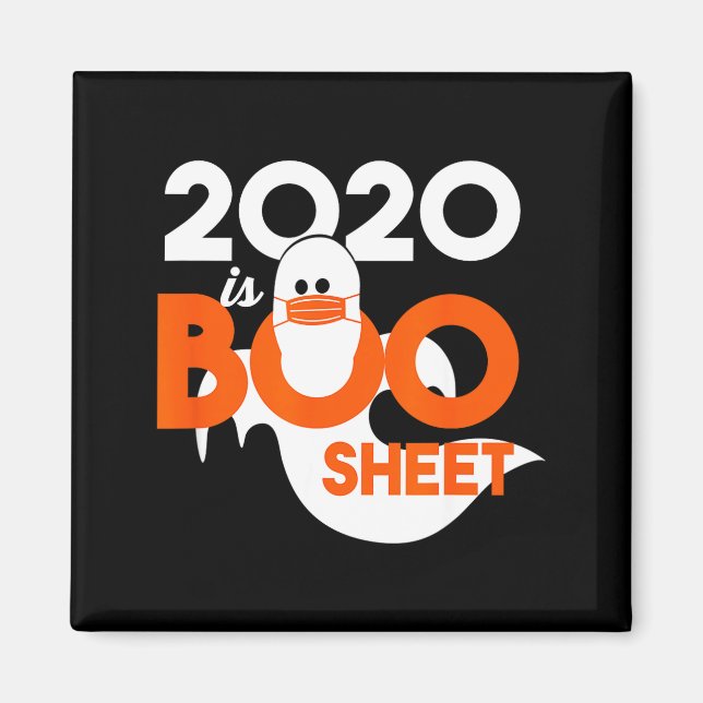 2020 är boo ark spök halloween  magnet (Framsidan)