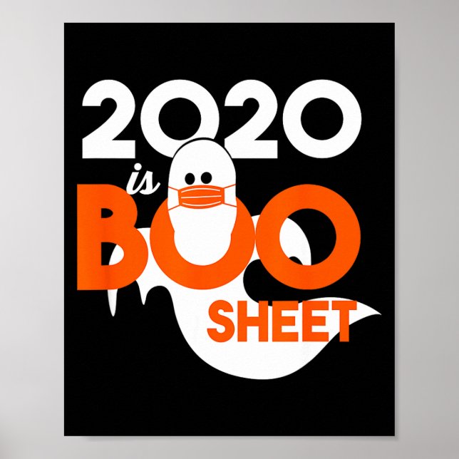 2020 är boo ark spök halloween  poster (Framsidan)